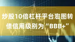 炒股10倍杠杆平台宏图转债信用级别为“BBB+”