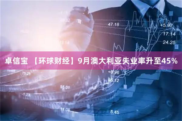 卓信宝 【环球财经】9月澳大利亚失业率升至45%