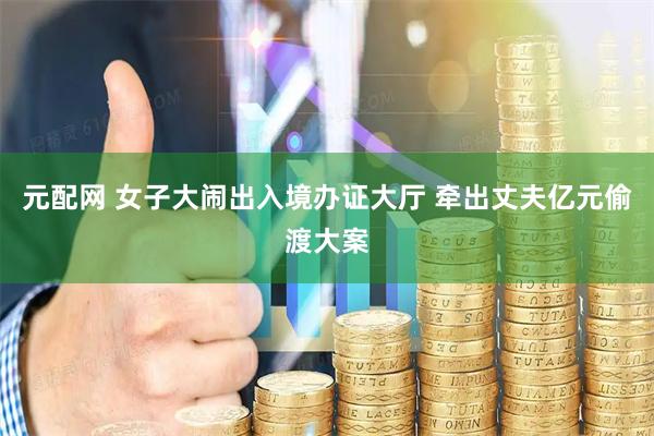 元配网 女子大闹出入境办证大厅 牵出丈夫亿元偷渡大案