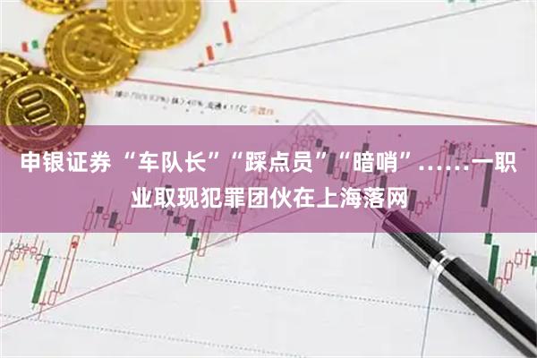 申银证券 “车队长”“踩点员”“暗哨”……一职业取现犯罪团伙在上海落网