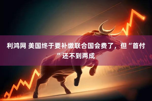 利鸿网 美国终于要补缴联合国会费了，但“首付”还不到两成